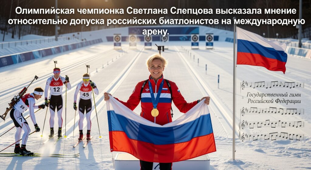 Олимпийская чемпионка Светлана Слепцова высказала мнение относительно допуска российских биатлонистов на международную арену.