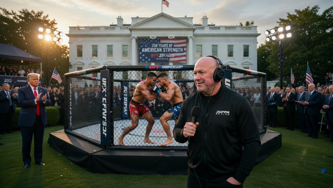 Трамп отмечает 250-летие США боями UFC на лужайке Белого дома