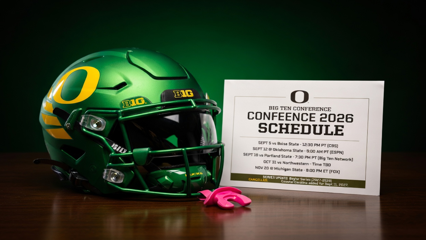 Oregon получил даты шести матчей сезона-2026 и потерял серию с Baylor