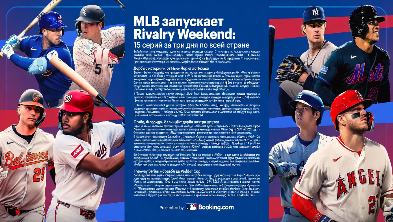 MLB запускает Rivalry Weekend: 15 серий за три дня по всей стране