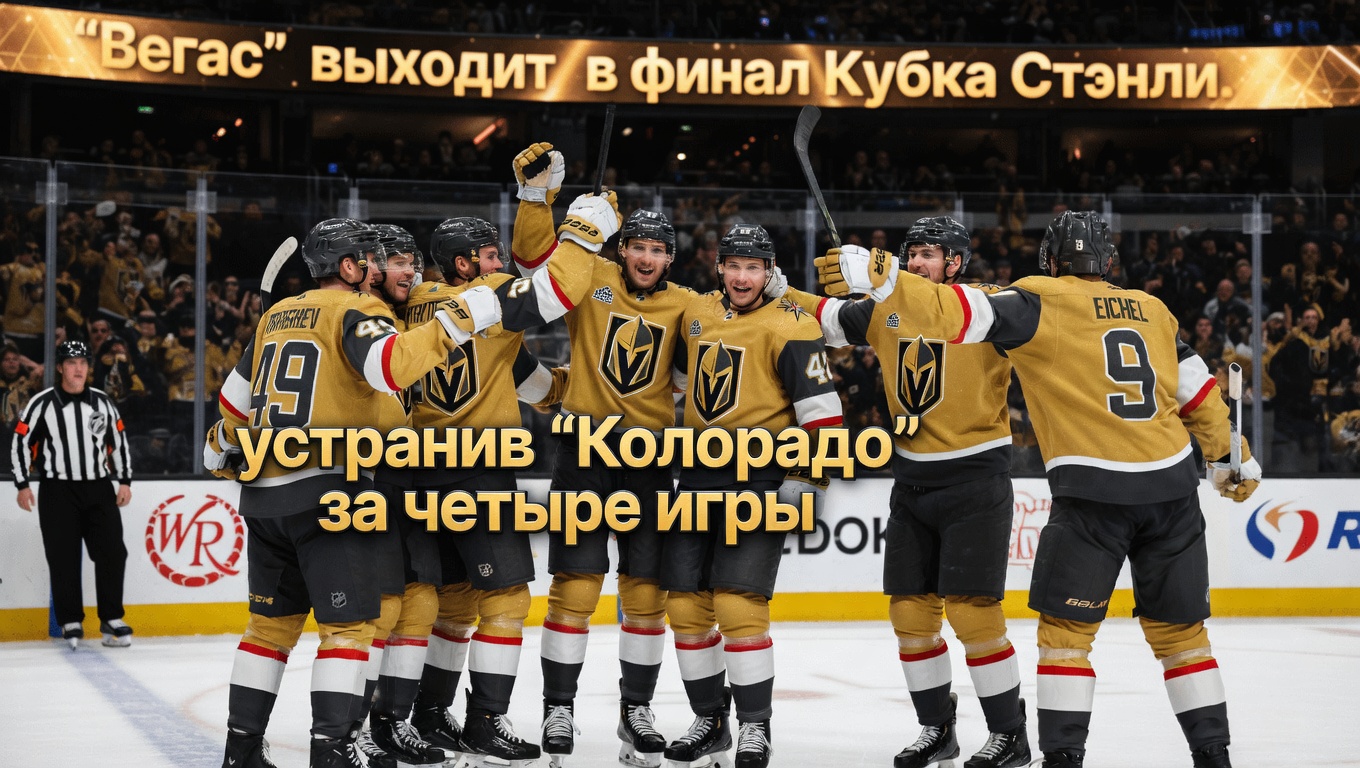 «Вегас» выходит в финал Кубка Стэнли, устранив «Колорадо» за четыре игры