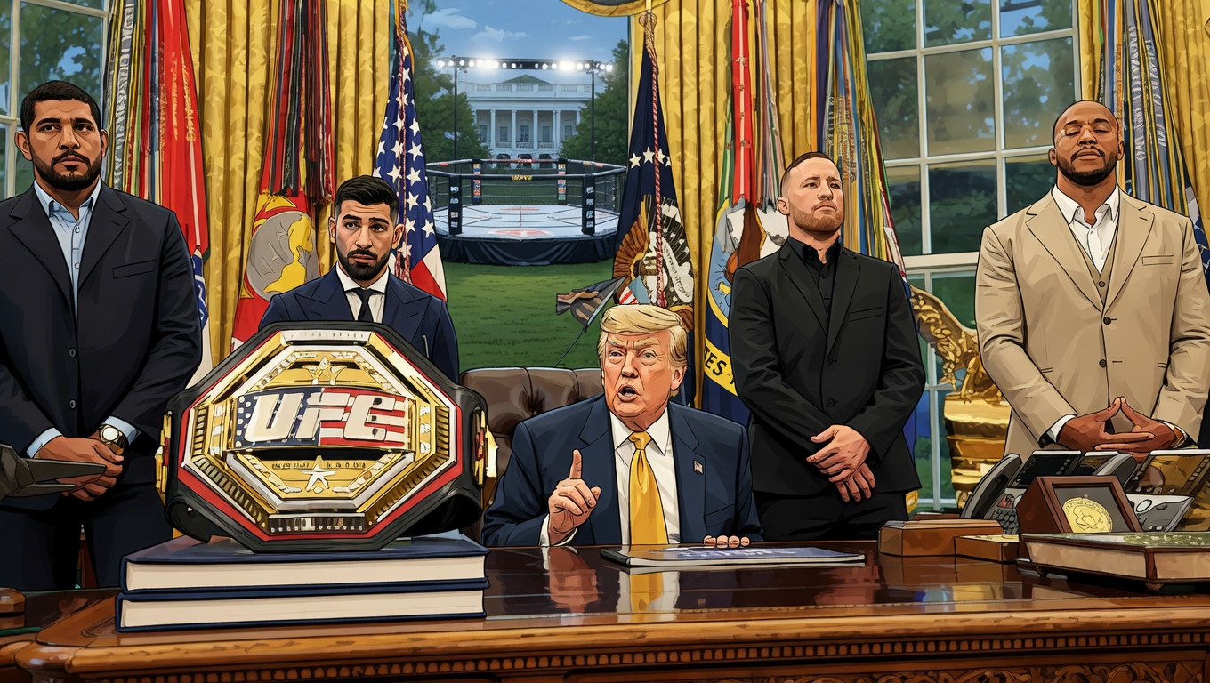 Трамп превращает Белый дом в арену UFC 14 июня