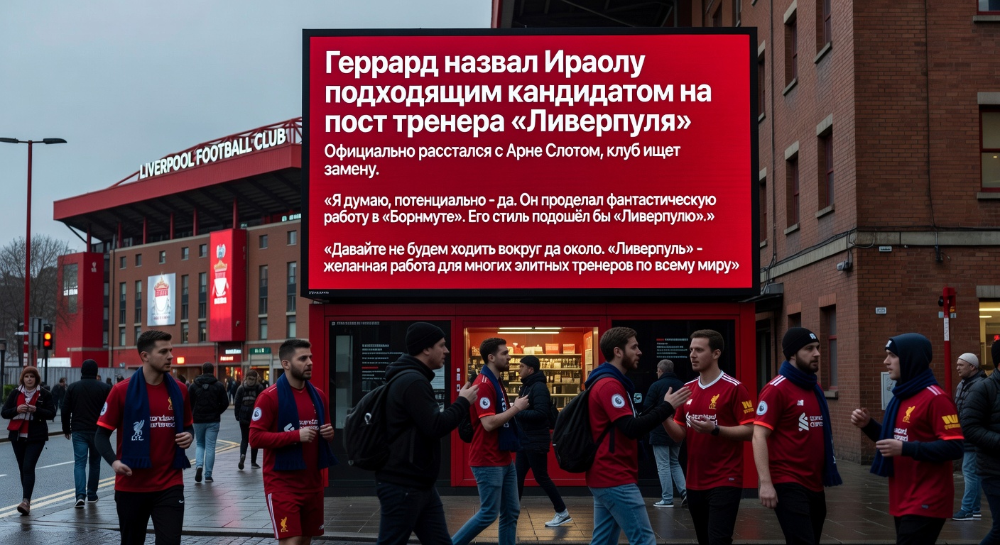 Геррард назвал Ираолу подходящим кандидатом на пост тренера «Ливерпуля»