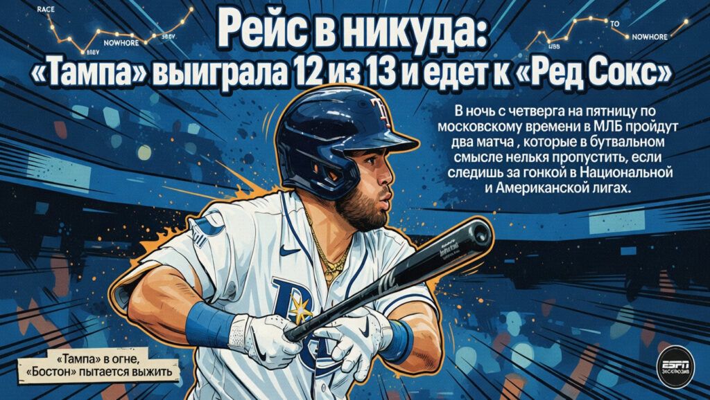 Рейс в никуда: «Тампа» выиграла 12 из 13 и едет к «Ред Сокс»