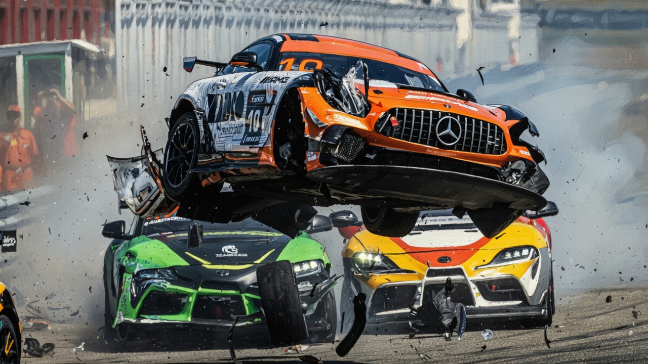 Mercedes взлетел на полтора метра. Казань снова ждёт жертв!