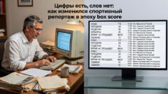 Цифры есть, слов нет: как изменился спортивный репортаж в эпоху box score
