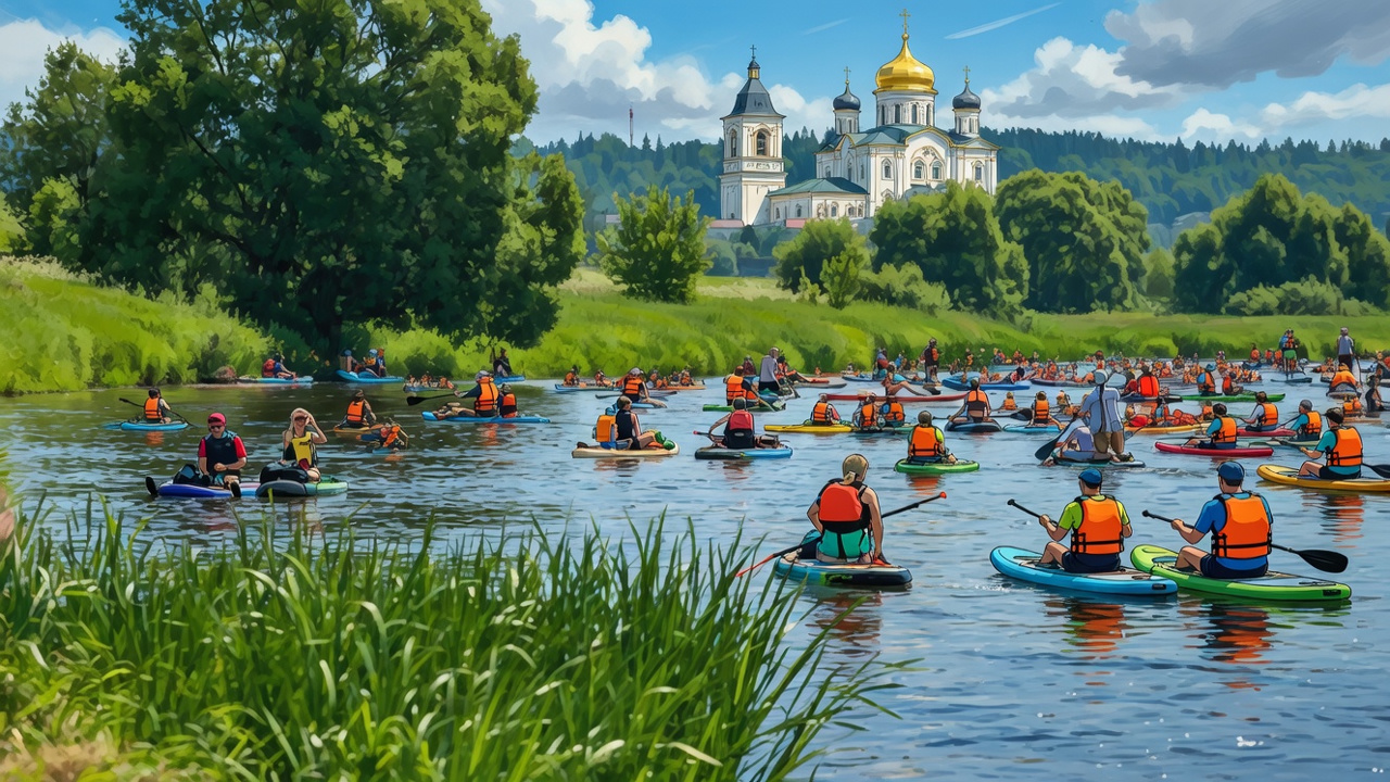 Плыви, Россия! 450 участников покорили Звенигород