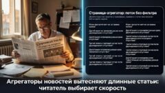 Агрегаторы новостей вытесняют длинные статьи: читатель выбирает скорость