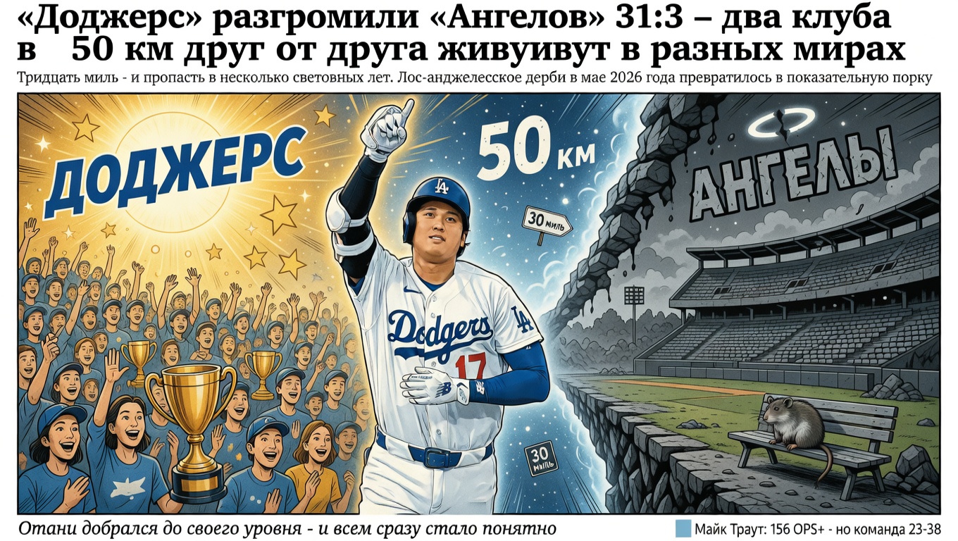 «Доджерс» разгромили «Ангелов» 31:3 – два клуба в 50 км друг от друга живут в разных мирах