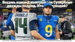 Восемь команд выигрывали Супербоул дважды подряд. Кто следующий?