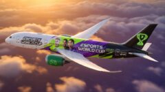 Saudia Airlines выкатила борт в ливрее Esports World Cup на два года вперёд