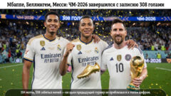 Мбаппе, Беллингем, Месси: ЧМ-2026 завершился с рекордными 308 голами