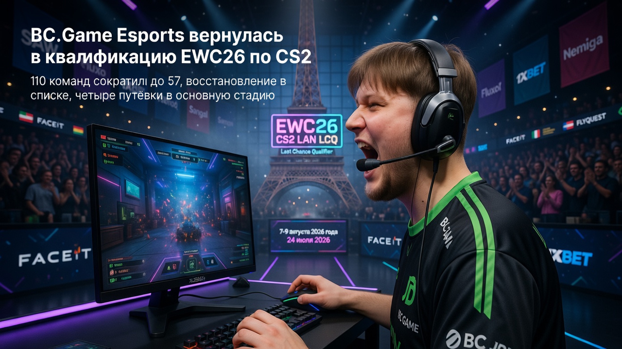 BC.Game Esports вернулась в квалификацию EWC26 по CS2