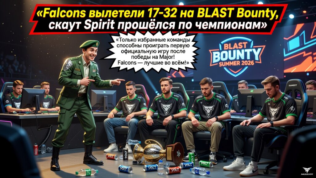 Falcons вылетели 17-32 на BLAST Bounty, скаут Spirit прошёлся по чемпионам