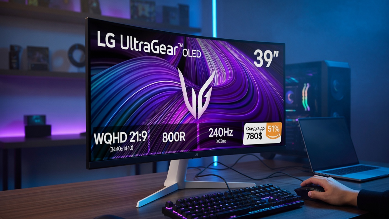 LG UltraGear 39GX90SA подешевел до 780 долларов