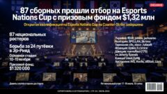 87 сборных прошли отбор на Esports Nations Cup с призовым фондом $1,32 млн