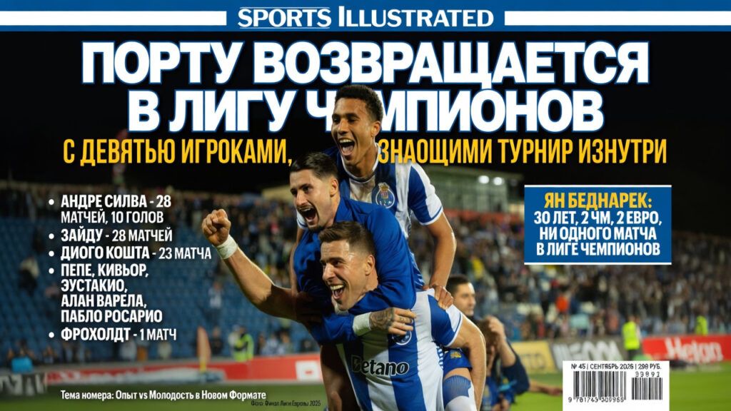 Порту возвращается в Лигу чемпионов с девятью игроками, знающими турнир изнутри