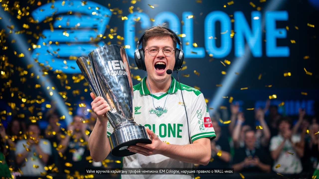 Valve вручила карьягану трофей чемпиона IEM Cologne, нарушив правило о стенд-инах