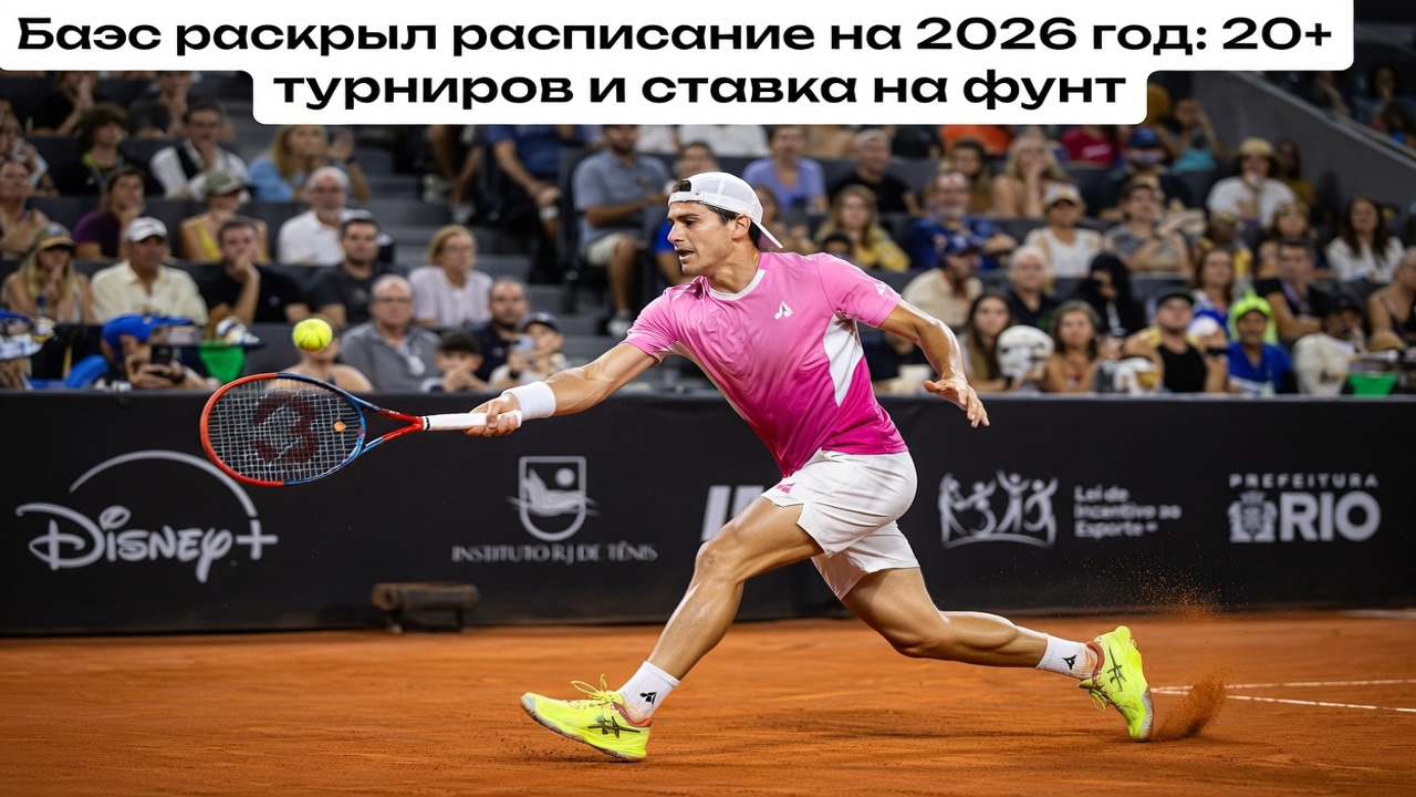 Баэс раскрыл расписание на 2026 год: 20+ турниров и ставка на грунт
