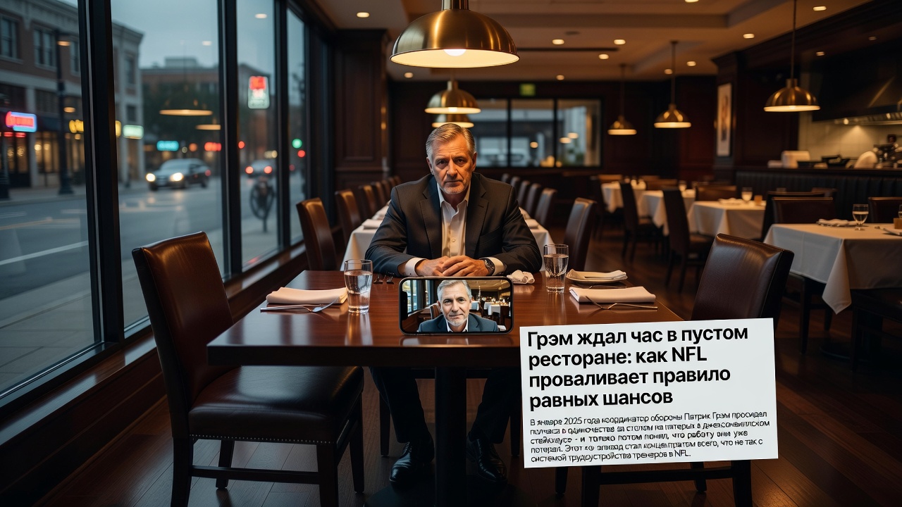 Грэм ждал час в пустом ресторане: как NFL проваливает правило равных шансов