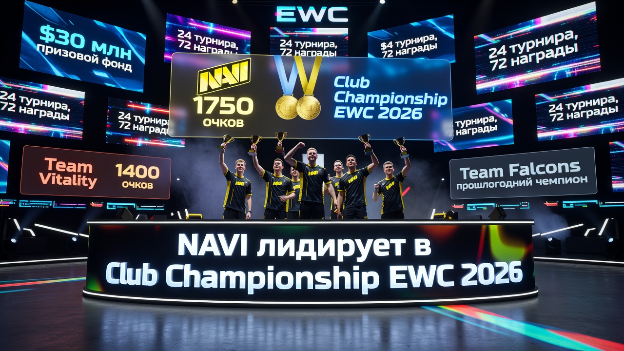 NAVI лидирует в Club Championship EWC 2026 с призовым фондом $30 млн