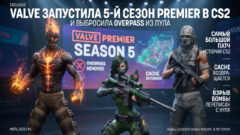 Valve запустила 5-й сезон Premier в CS2 и выбросила Overpass из пула