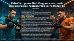 FaZe Clan против Black Dragons: кто возьмёт верх в июльском противостоянии по Rainbow Six
