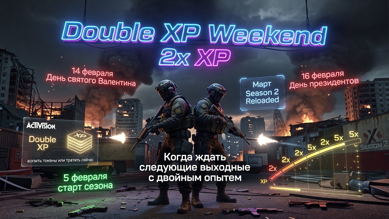 Double XP в Black Ops 7: когда ждать следующие выходные с двойным опытом