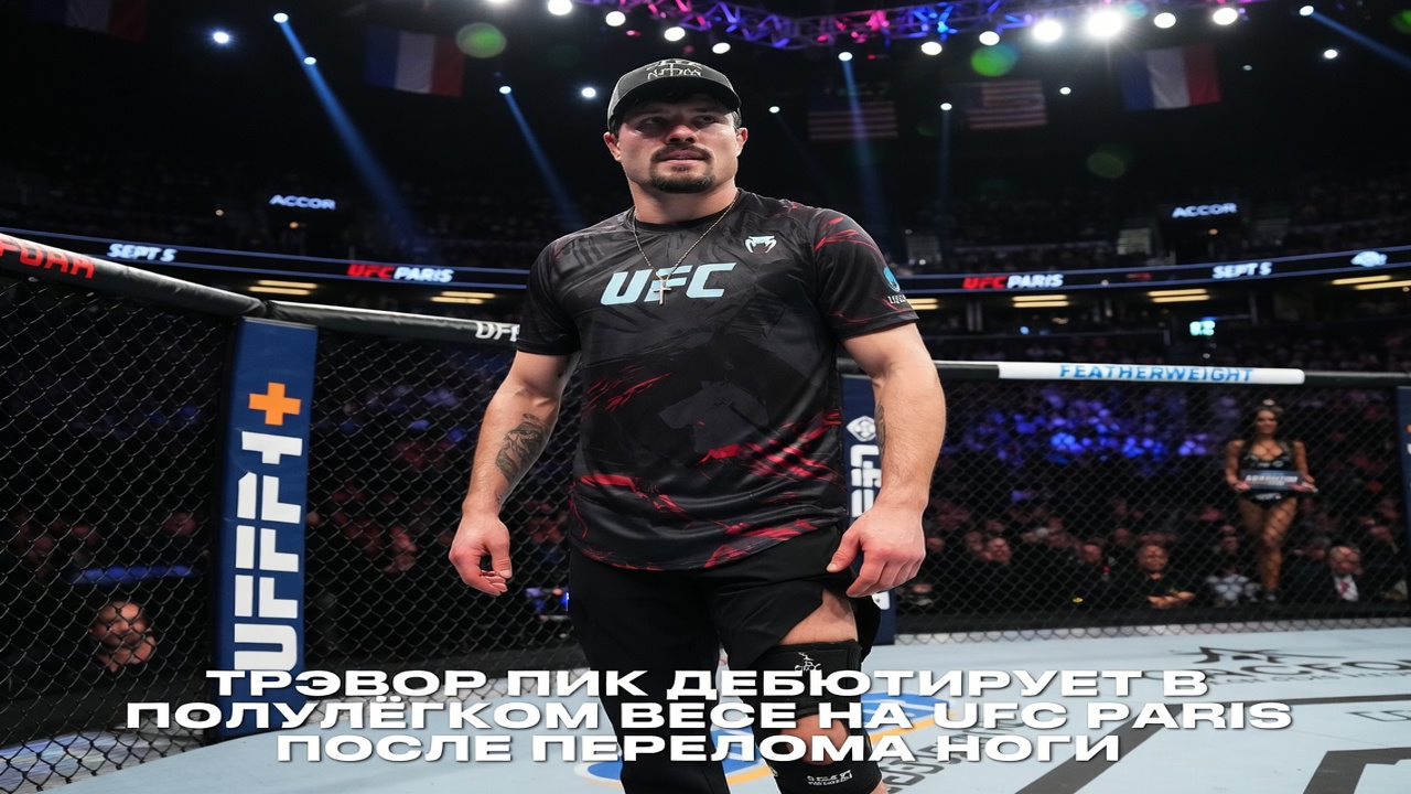 Трэвор Пик дебютирует в полулёгком весе на UFC Paris после перелома ноги