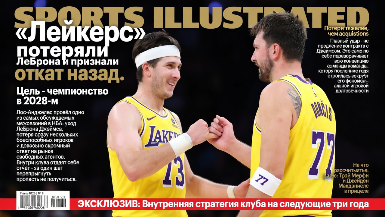 «Лейкерс» потеряли ЛеБрона и признали откат назад. Цель — чемпионство в 2028-м