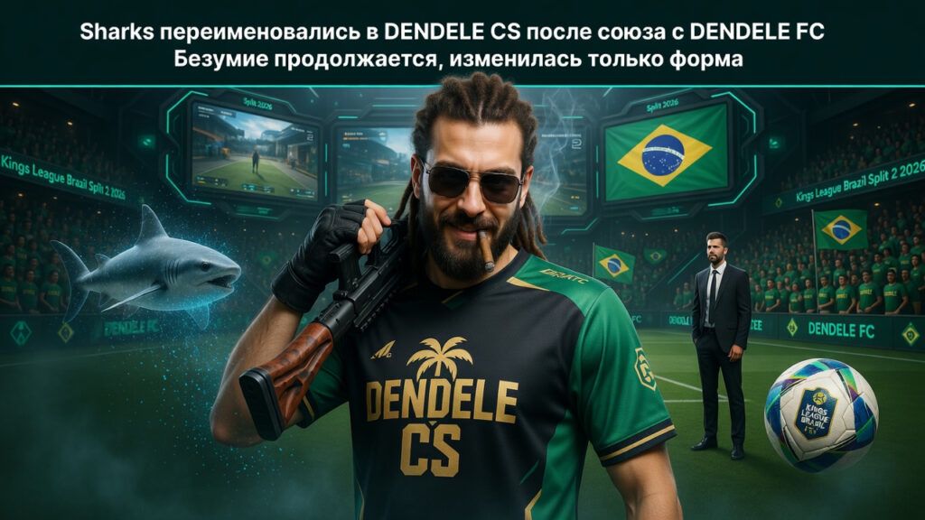 Sharks переименовались в DENDELE CS после союза с клубом Kings League
