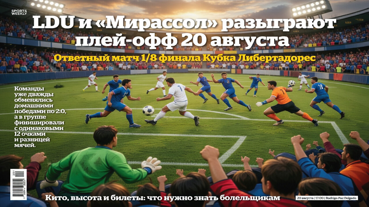 LDU и «Мирассол» разыграют плей-офф 20 августа