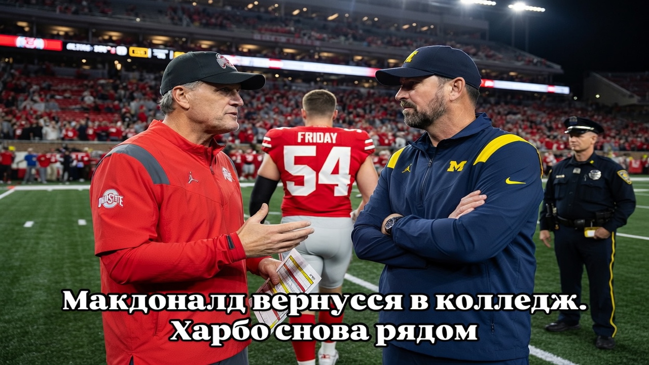 Макдоналд вернулся в колледж. Харбо снова рядом