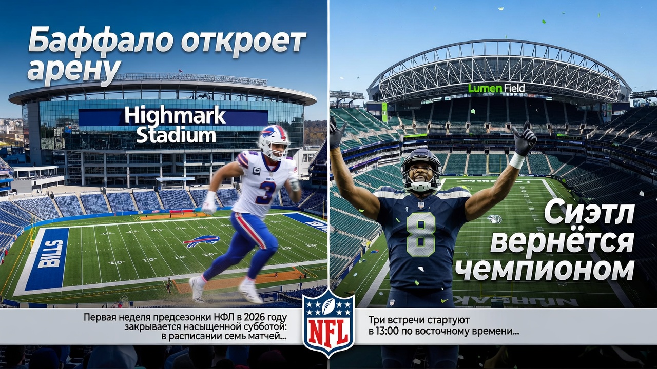 Баффало откроет арену, Сиэтл вернётся чемпионом