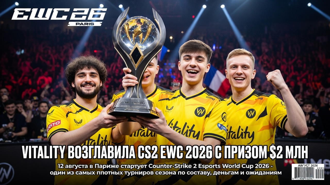 Vitality возглавила CS2 EWC 2026 с призом $2 млн