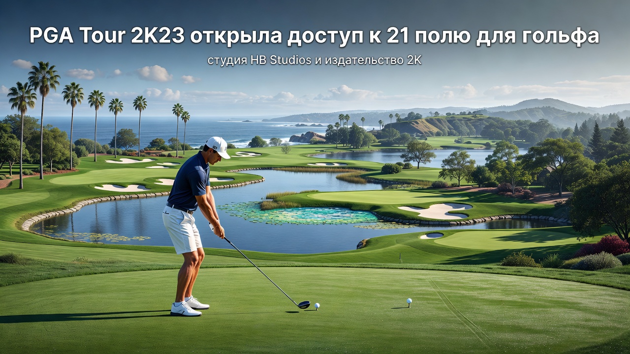 PGA Tour 2K23 открыла доступ к 21 полю для гольфа