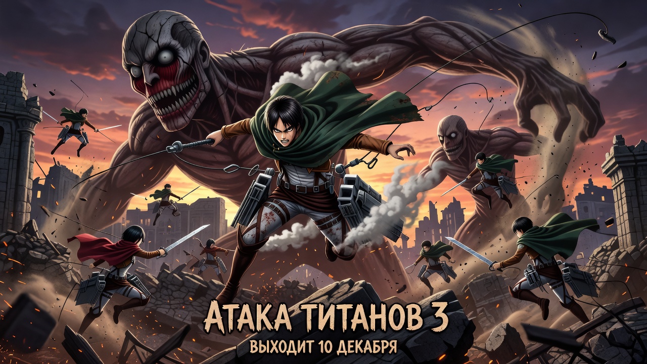 Attack on Titan 3 выйдет 10 декабря