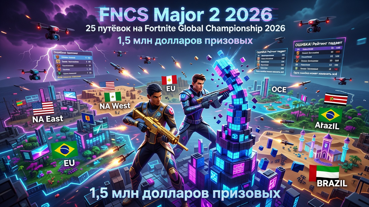 FNCS Major 2 разыграет 25 путёвок на Global Championship