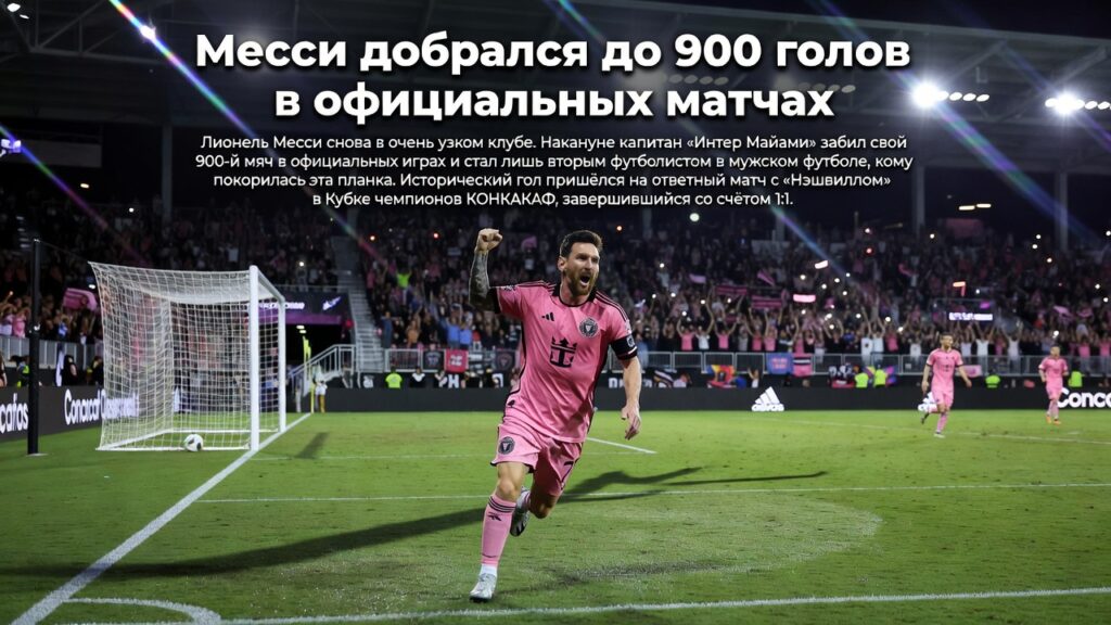 Месси добрался до 900 голов в официальных матчах