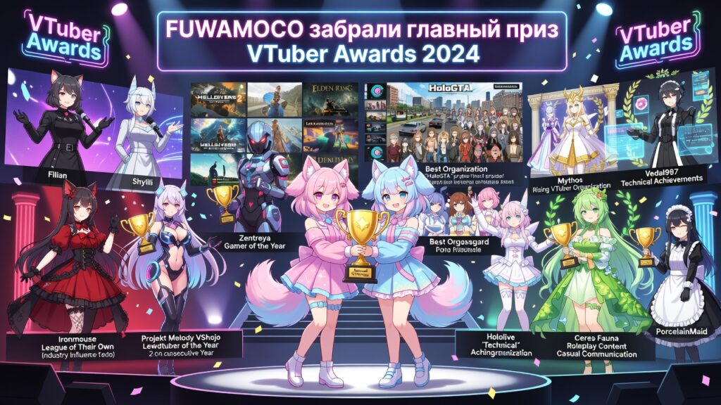 FUWAMOCO забрали главный приз VTuber Awards 2024