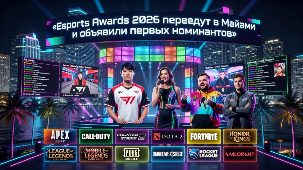 Esports Awards 2026 переедут в Майами и объявили первых номинантов