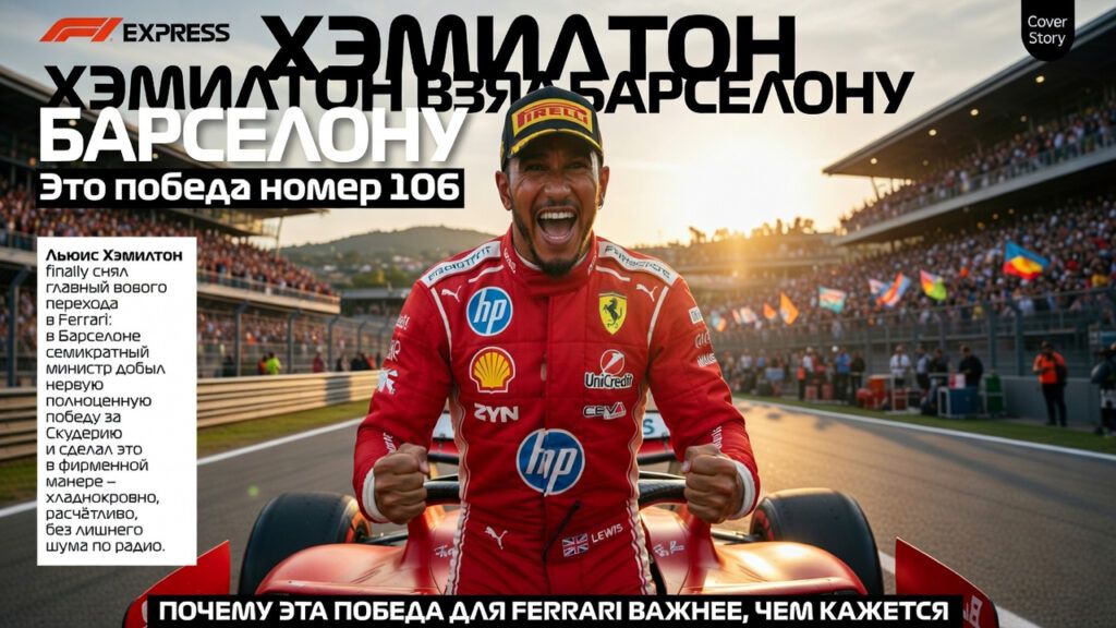 Хэмилтон взял Барселону. Это победа номер 106