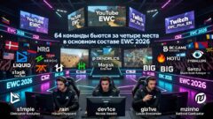 64 команды бьются за четыре места в основном составе EWC 2026