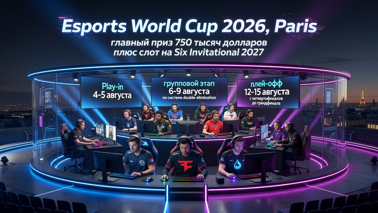 R6 Siege на Esports World Cup 2026 пройдёт в Париже 4-15 августа