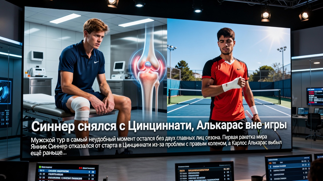 Синнер снялся с Цинциннати, Алькарас вне игры