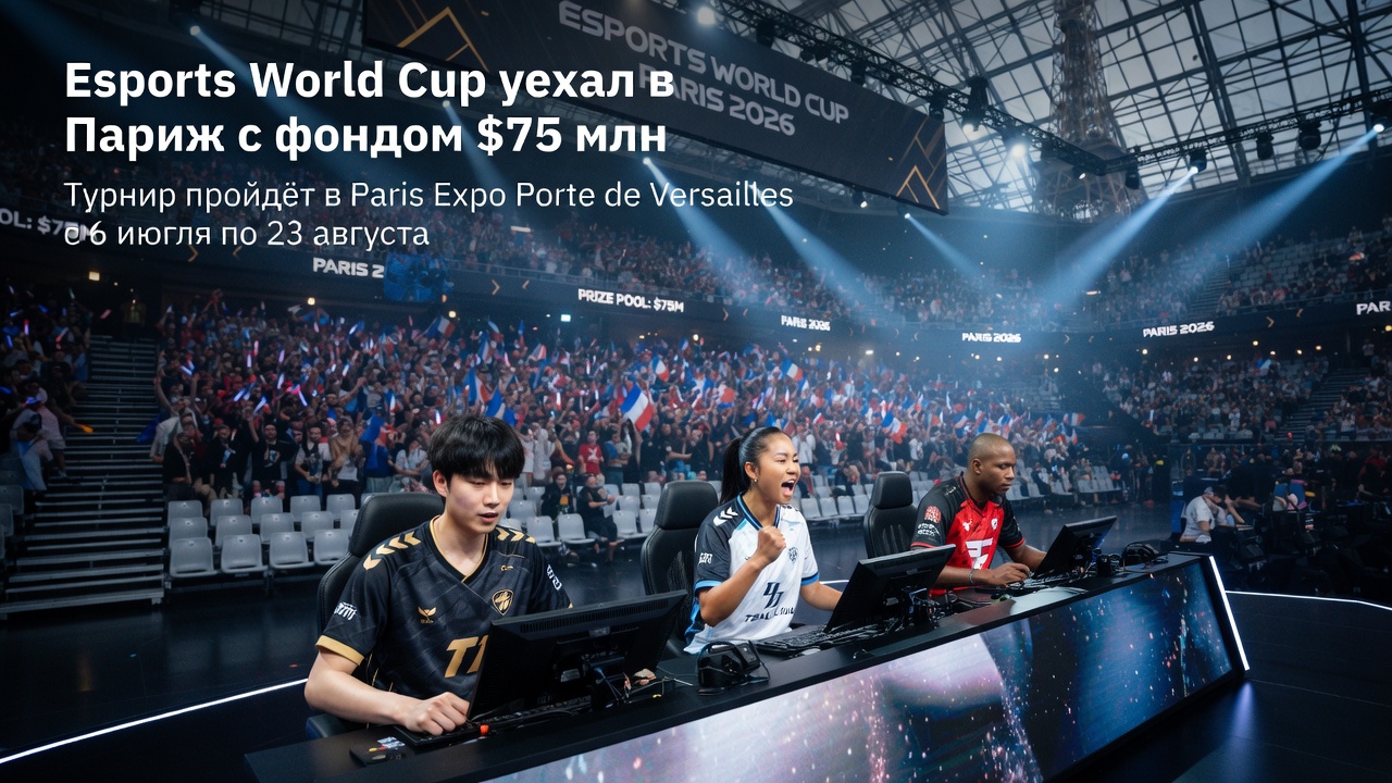 Esports World Cup уехал в Париж с фондом $75 млн
