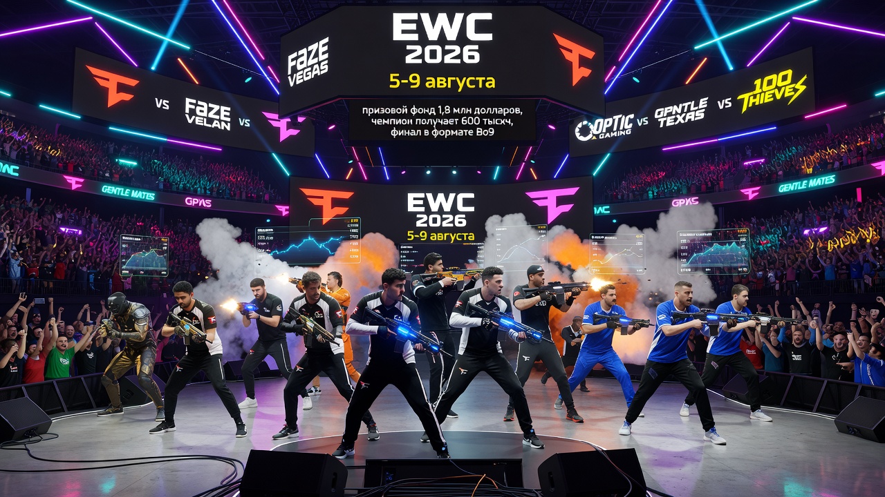 FaZe Clan возглавил расклады EWC 2026
