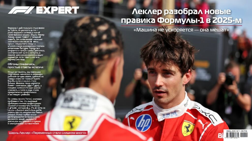 Леклер разобрал новые правила Формулы-1 в 2025-м
