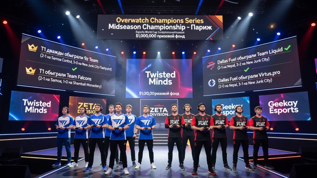 T1 и Dallas Fuel дважды подряд обыграли соперников и вышли в плей-офф