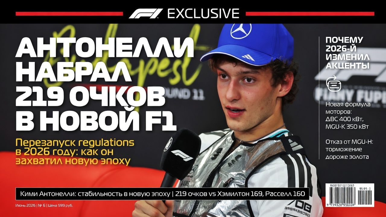 Антонелли набрал 219 очков в новой F1